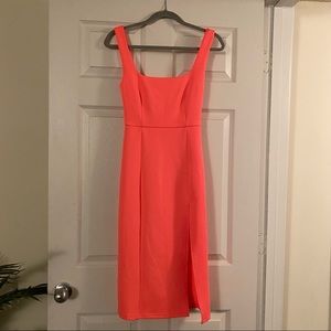 Showpo Neon Pink Midi Dress